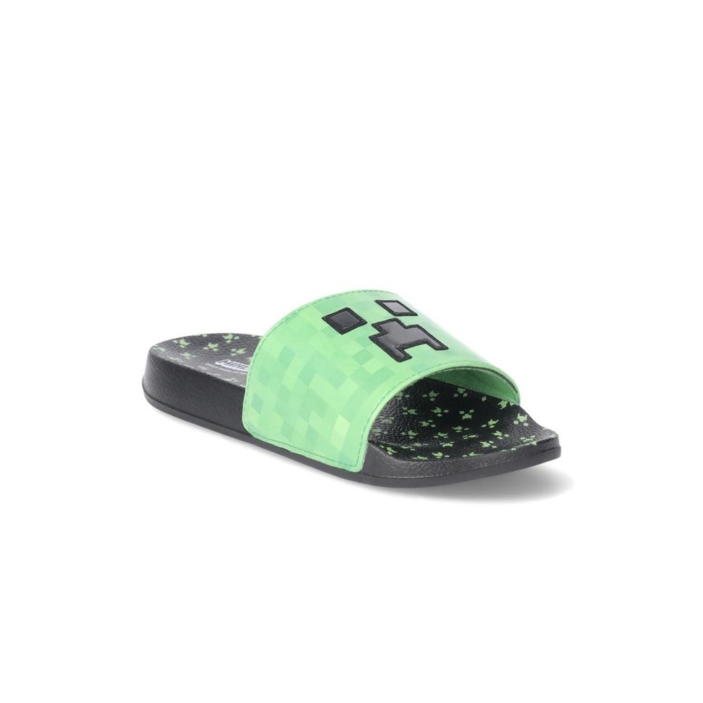 Boy's Minecraft Slides Slipper Sandals Shoe Size 4/5 NWT Summer Shoe